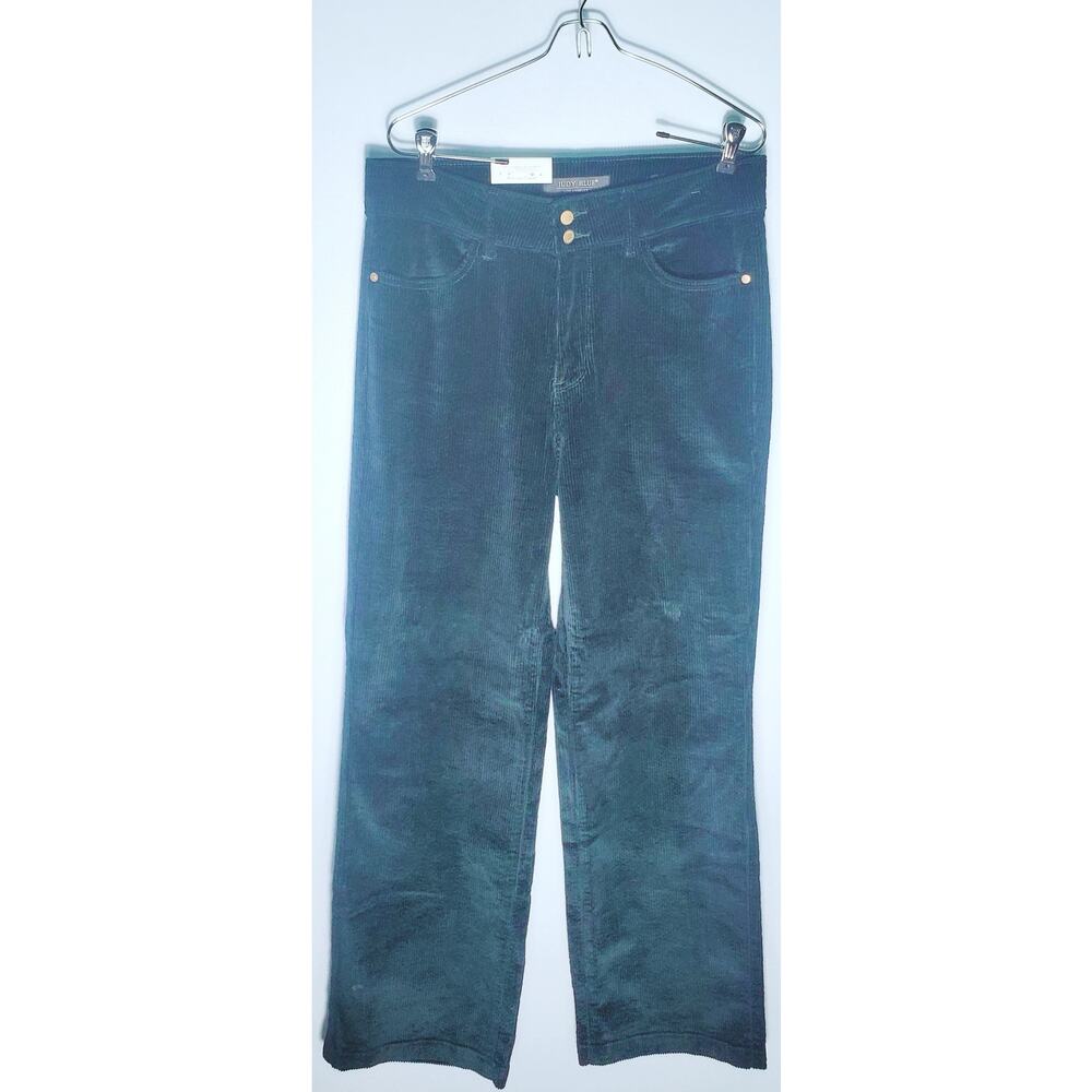 Judy Blue Womens Dark Green Corduroy Pants Size 11/30 Holidays Feminine Preppy